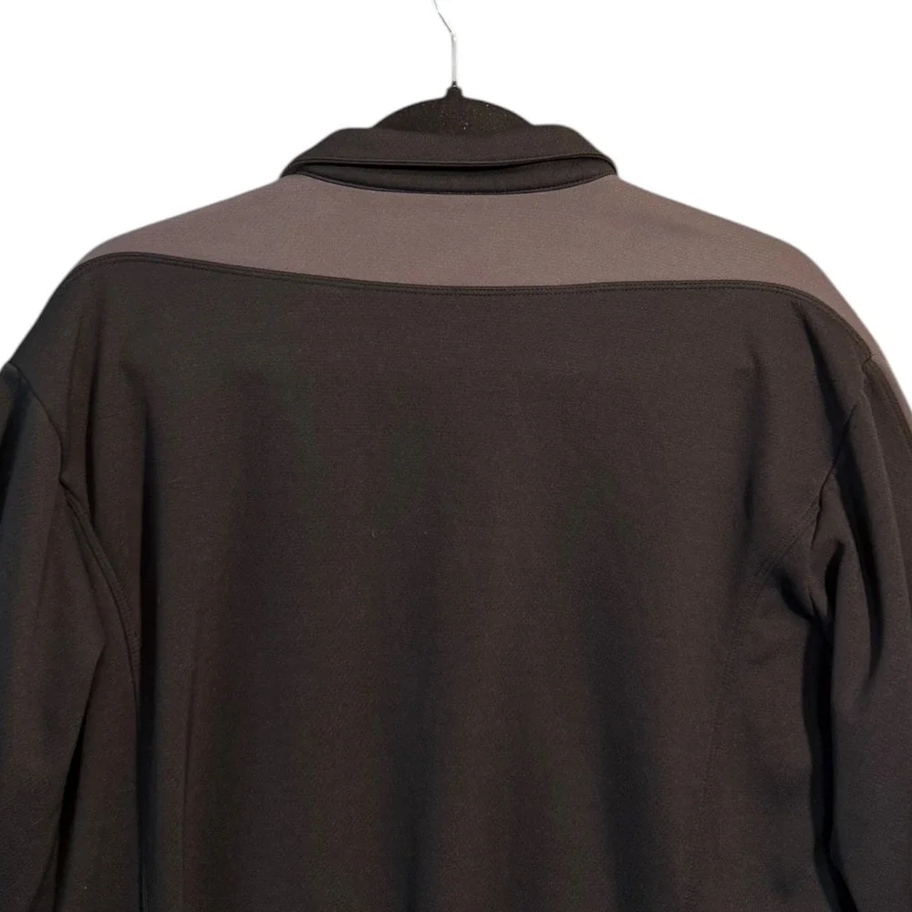 Nike Golf Mens NikeFIT Therma 1/4‎ Zip Fleece Pullover Black Grey Medium Cozy